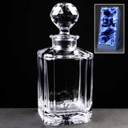 Regal Square Spirit Crystal Decanter, Satin Box