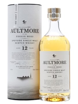 aultmore whisky bottle