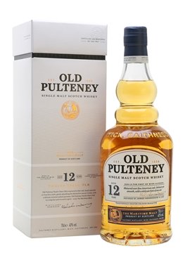 old pulteney whisky bottle