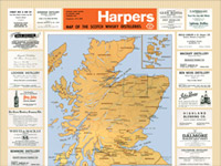 The 1960 Distillery Map of Scotland