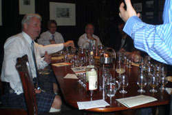 a tasting/nosing session for a swedish tour, we also arranged the kilts
